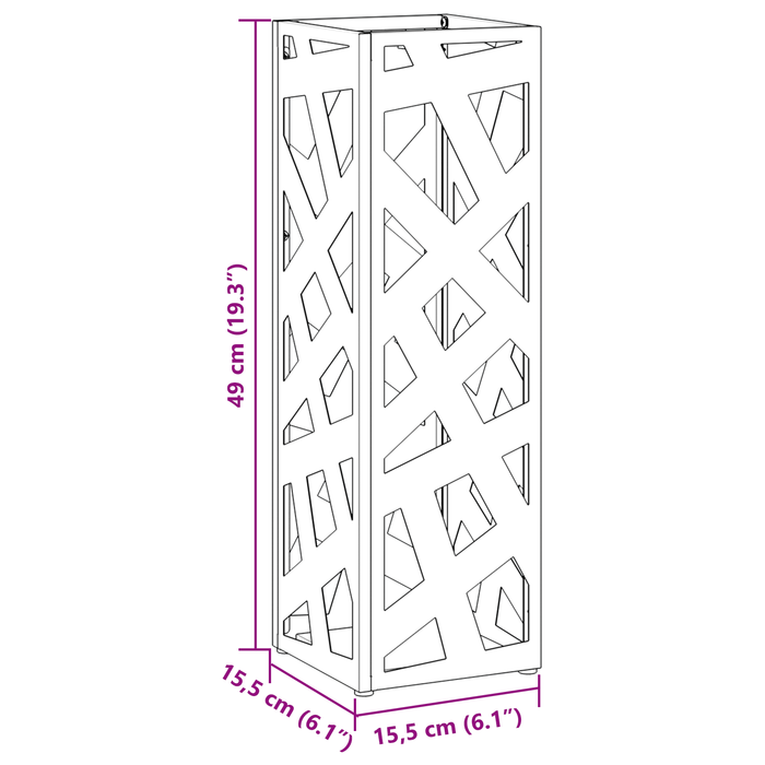 Portaombrelli Bianco Metallo Standard Portaombrelli
