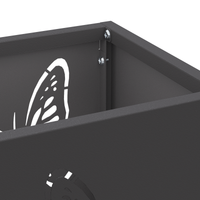 Portaombrelli Nero Metallo Medio Decorativo Portaombrelli Nero