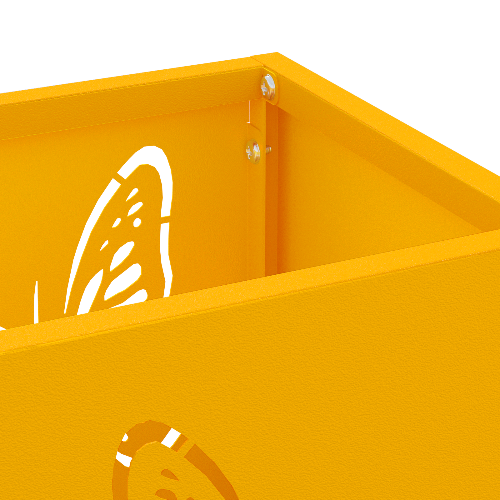 Portaombrelli Giallo Senape Metallo Standard Intarsi Decorativi