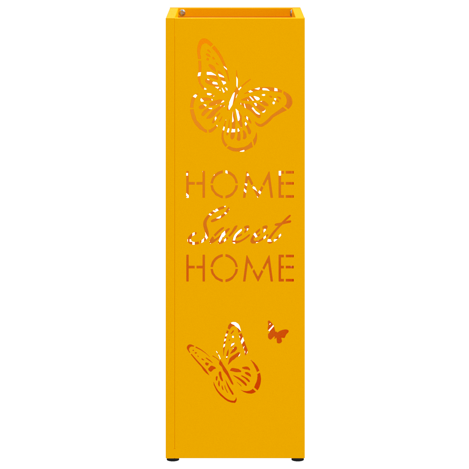 Portaombrelli Giallo Senape Metallo Standard Intarsi Decorativi