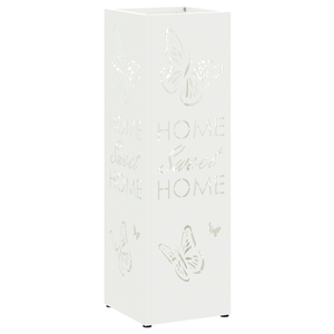 Portaombrelli Bianco Metallo Medio Motivo Decorativo