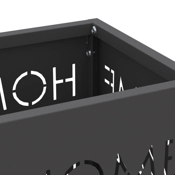 Portaombrelli Nero Metallo Standard Motivo Decorativo