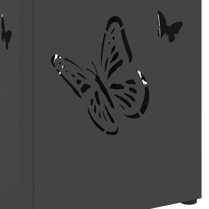 Portaombrelli Nero Metallo Standard Motivo Decorativo