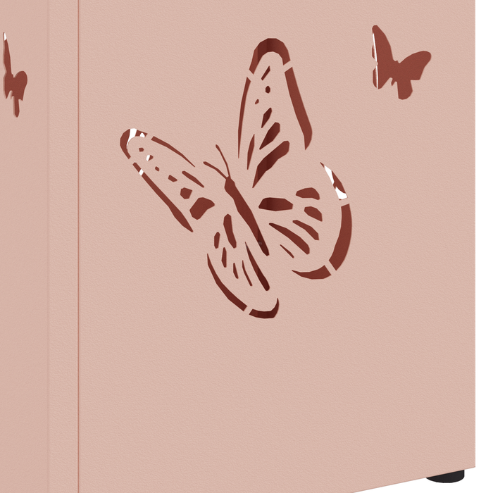 Portaombrelli Rosa Metallo Media Intarsi Decorativi