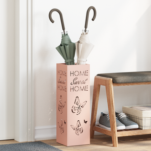 Portaombrelli Rosa Metallo Media Intarsi Decorativi