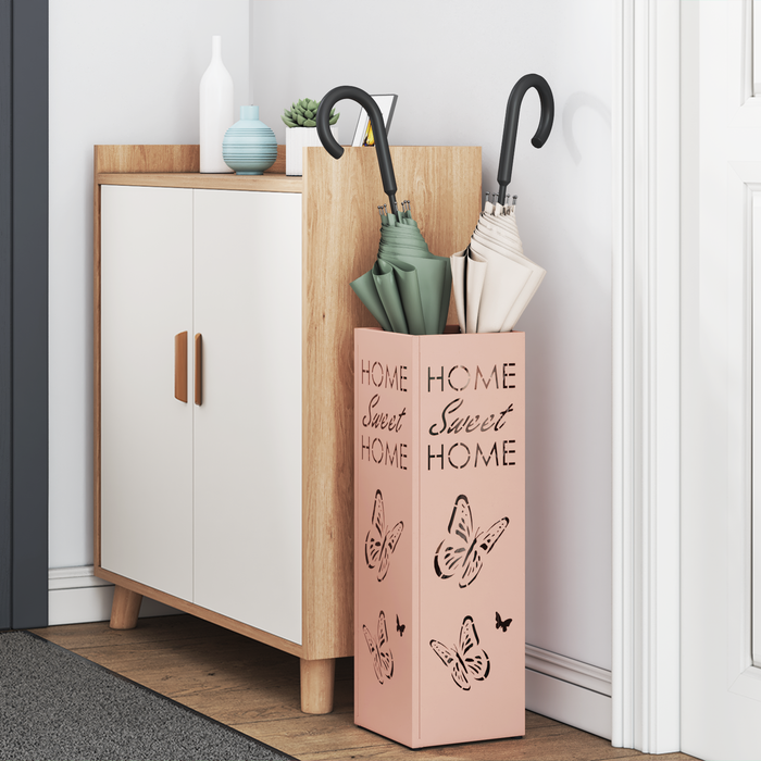 Portaombrelli Rosa Metallo Media Intarsi Decorativi