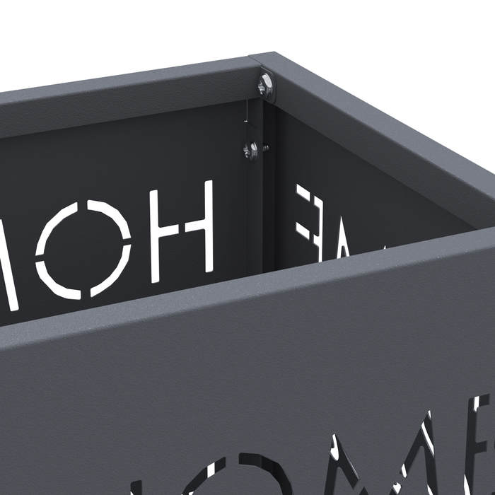 Portaombrelli Antracite Metallo Media Intarsi Decorativi