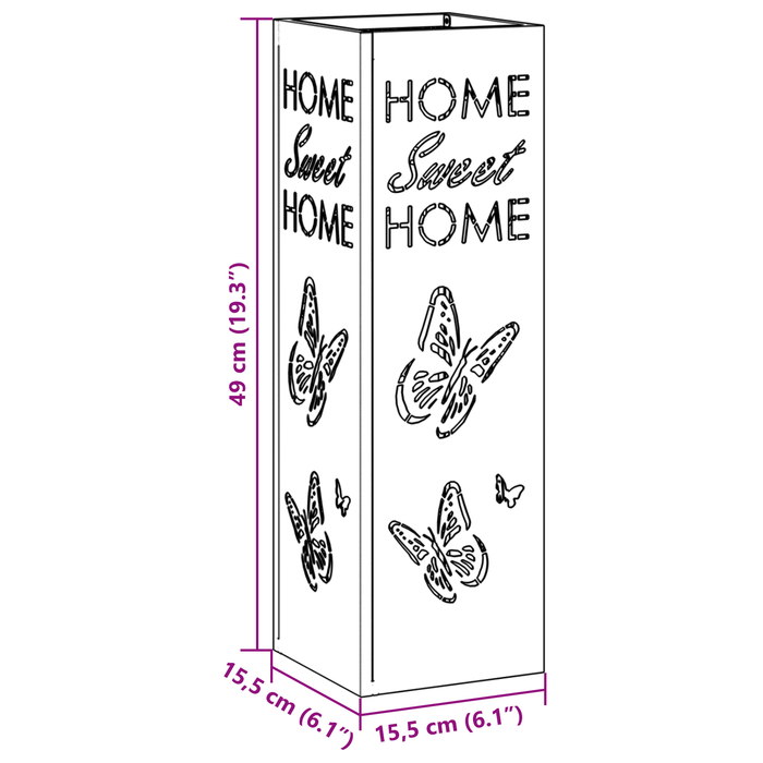 Portaombrelli Bianco Metallo Standard Resistente Portaombrelli