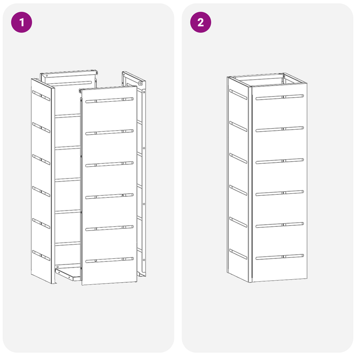 Portaombrelli Giallo senape Metallo Standard Portaombrelli