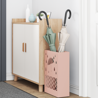 Portaombrelli Rosa Metallo Media Design Decorativo