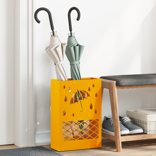 Portaombrelli Giallo senape Acciaio Media Dettagli Decorativi