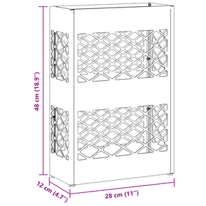 Portaombrelli Giallo senape Acciaio Compatto Portaombrelli