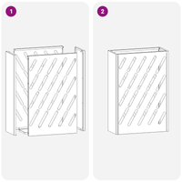 Portaombrelli Nero Metallo Medio Portaombrelli Rettangolare