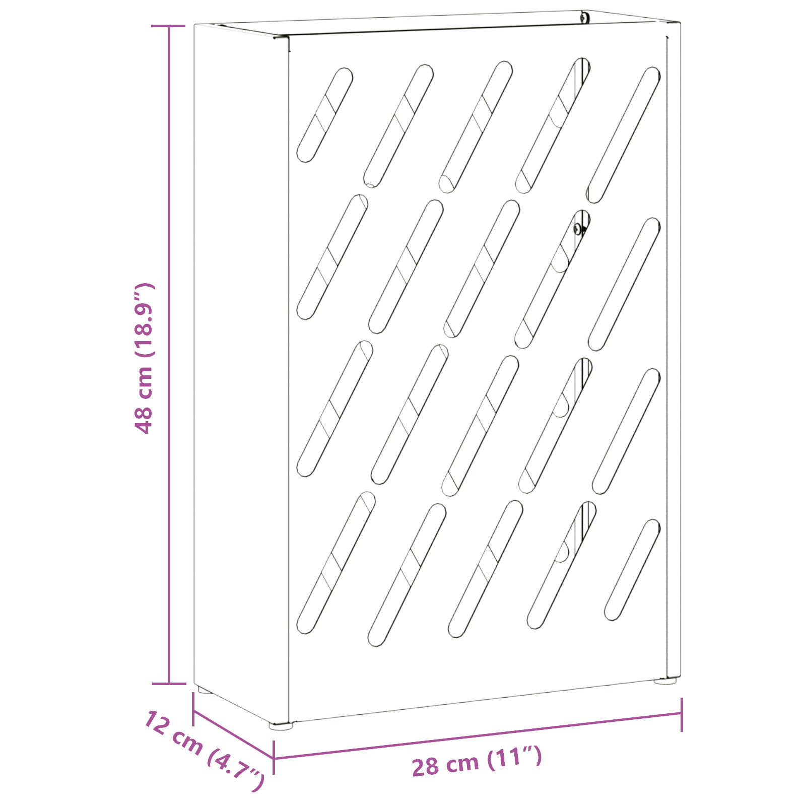 Portaombrelli Rosa Metallo Medio Motivo Portaombrelli