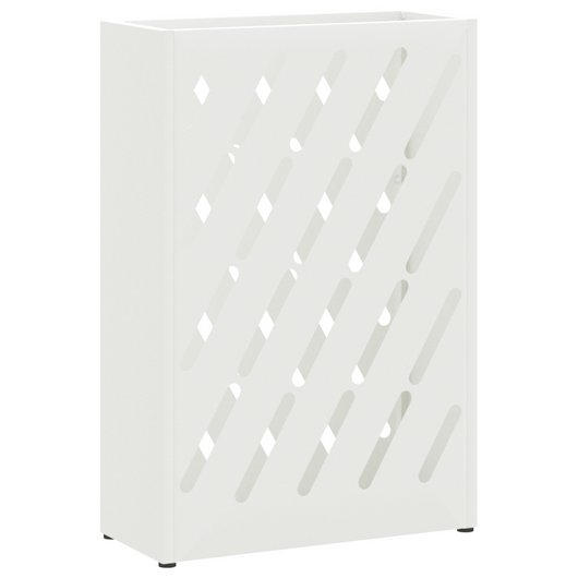 Portaombrelli Bianco Metallo Compatto Intarsi decorativi