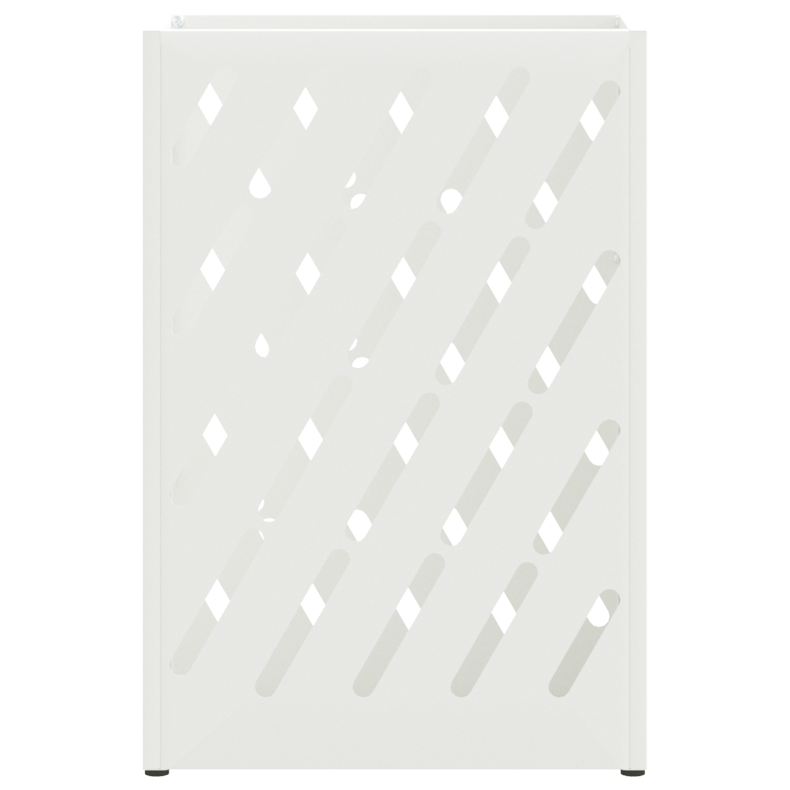 Portaombrelli Bianco Metallo Compatto Intarsi decorativi