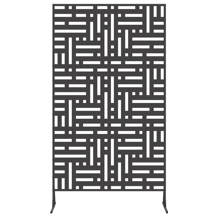 Schermo di Privacy 180 cm Acciaio Nero