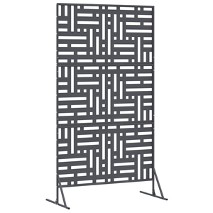 pannello di cancello in metallo Antracite Metallo Grande Durevole