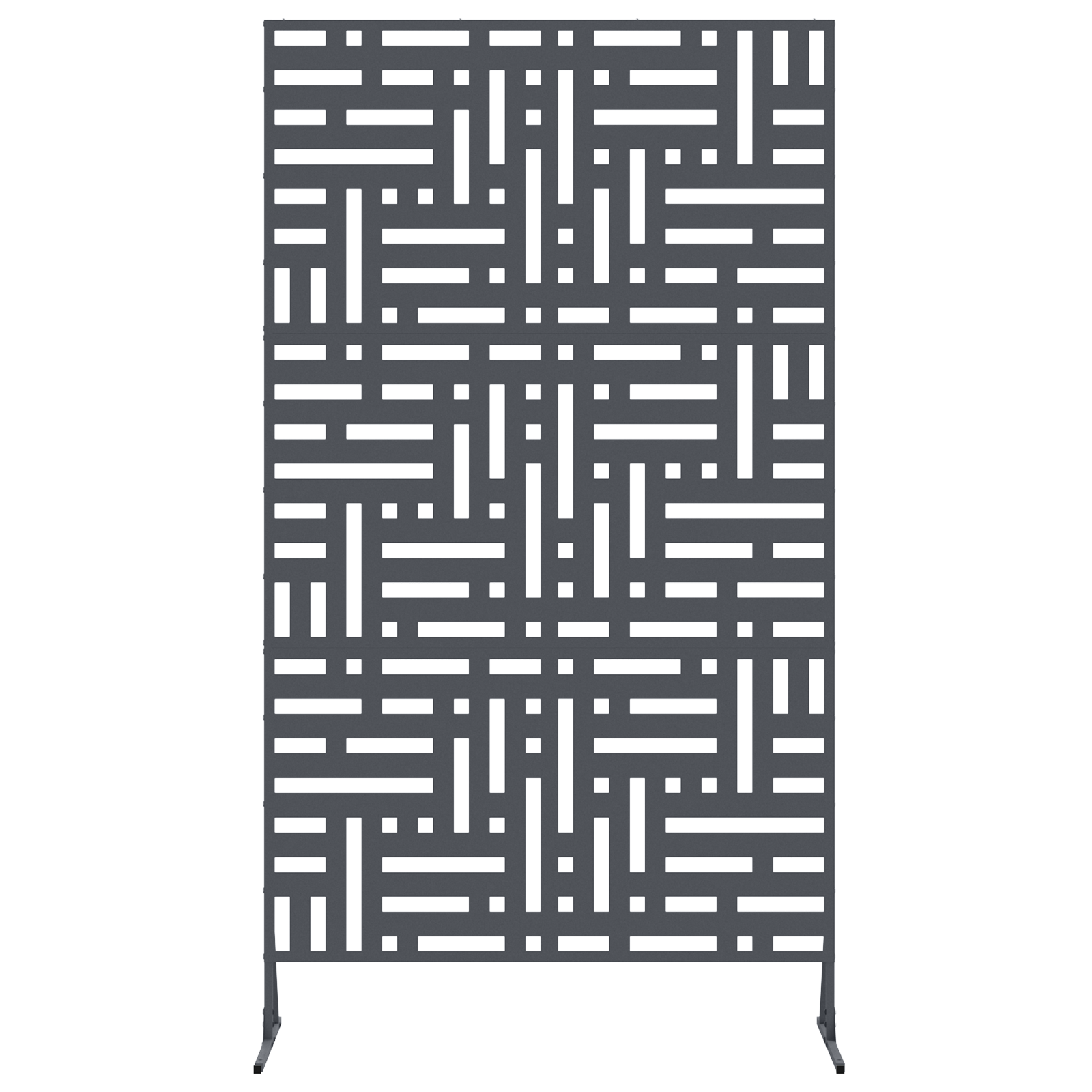 pannello di cancello in metallo Antracite Metallo Grande Durevole