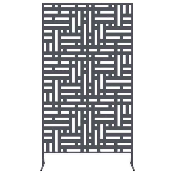 pannello di cancello in metallo Antracite Metallo Grande Durevole