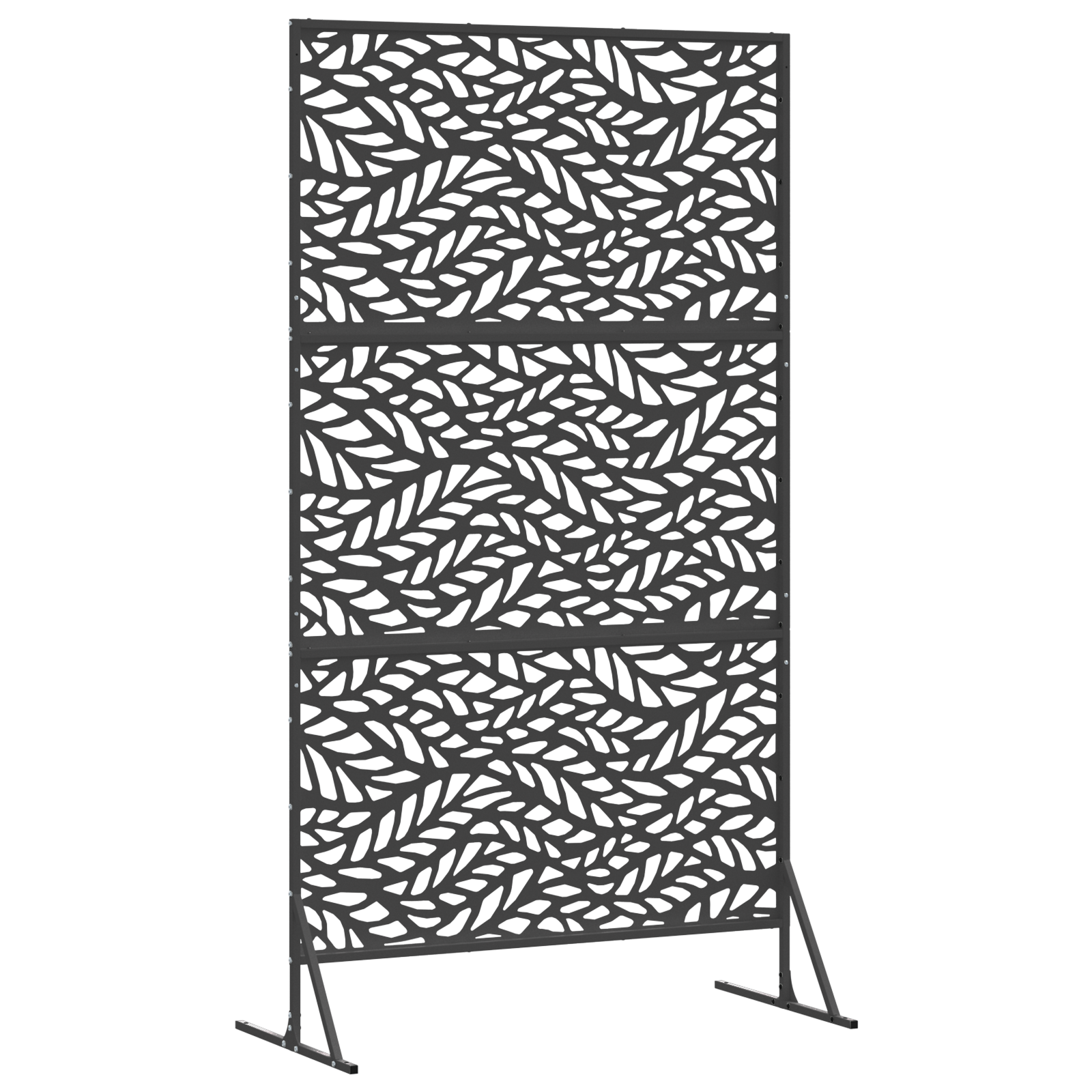 Pannello di recinzione in metallo Nero Acciaio verniciato a polvere