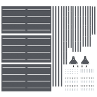 Pannello di Recinzione in Acciaio Antracite Acciaio Media