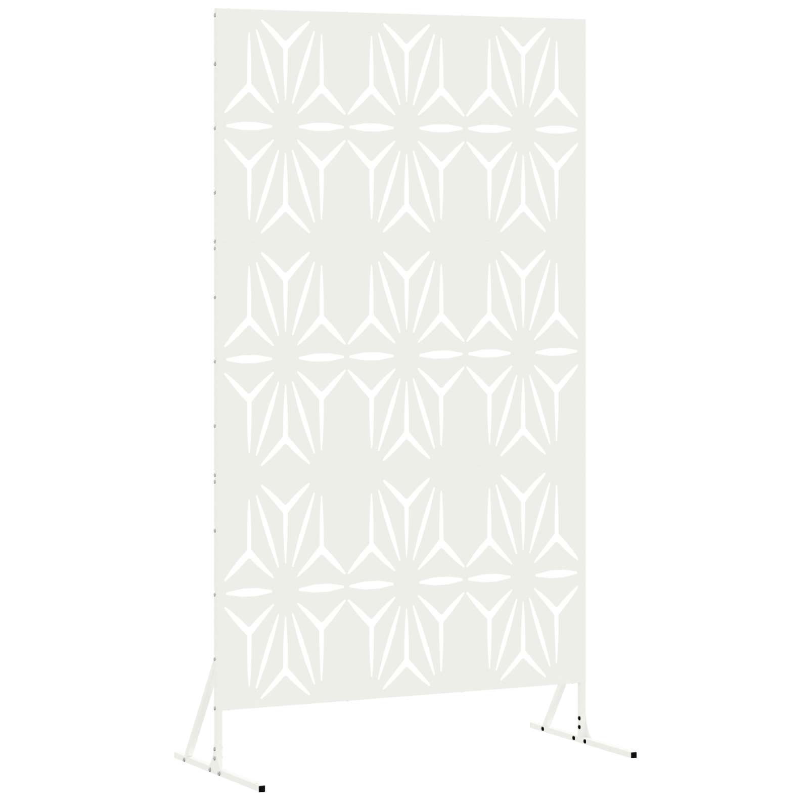 Pannello Fessura Metallico Bianco Metallo Grande