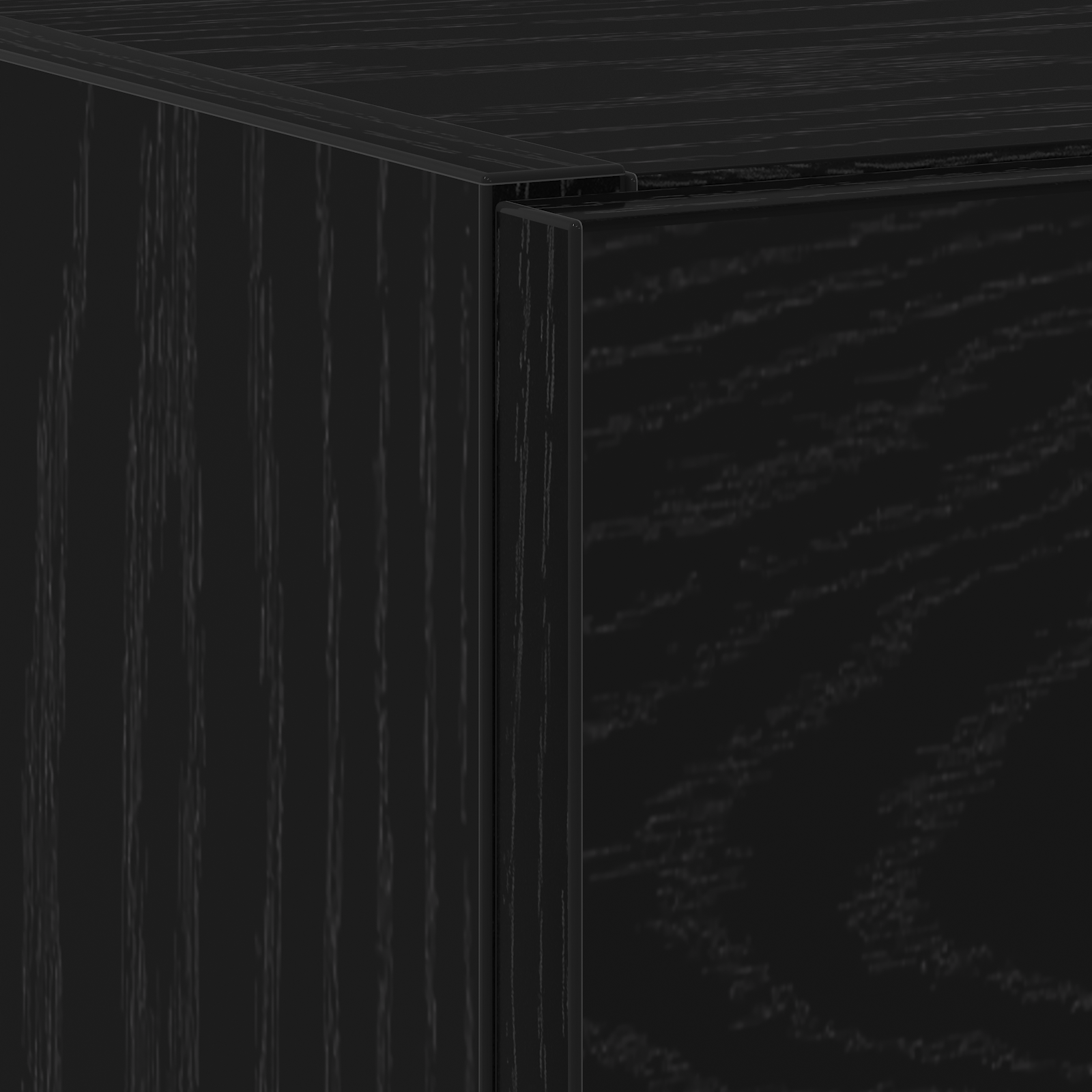 Mobile Lavabo Rovere Nero 40x37x59 cm Legno Ingegnerizzato