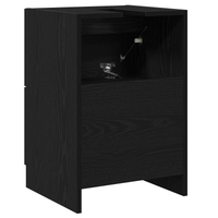 Mobile Lavabo Rovere Nero 40x37x59 cm Legno Ingegnerizzato