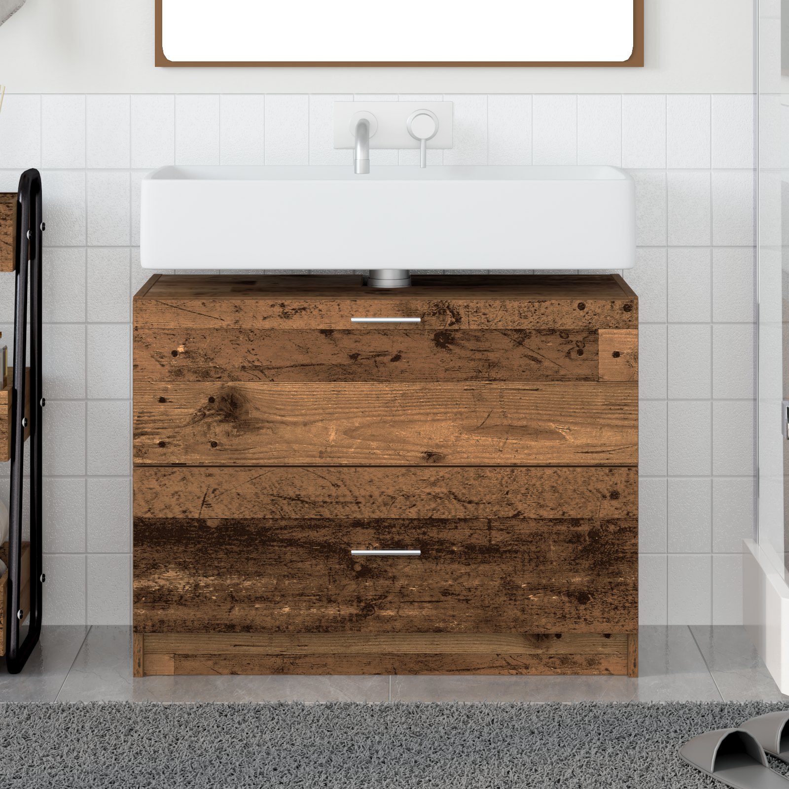 Mobile lavabo Legno Vecchio 78x37x59 cm Legno ingegnerizzato