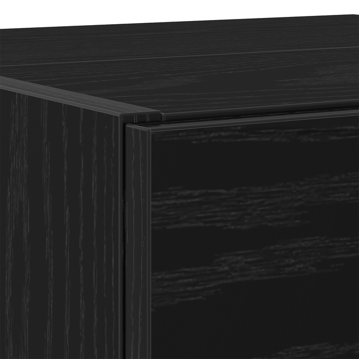 Cabinet per lavello Nero Rovere 78x37x59 cm Legno ingegnerizzato