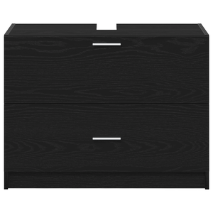 Cabinet per lavello Nero Rovere 78x37x59 cm Legno ingegnerizzato
