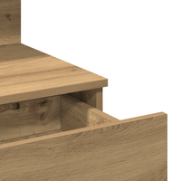 Toeletta  con LED Rovere Artigianale 100x40x130 cm