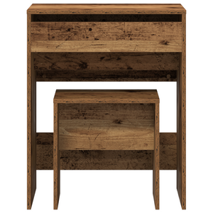 Toeletta  con Specchio in Legno Vecchio in Legno Ingegnerizzato