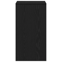 Tavolo da trucco con specchio in legno ingegnerizzato nero