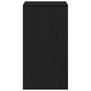 Tavolo da trucco con specchio in legno ingegnerizzato nero