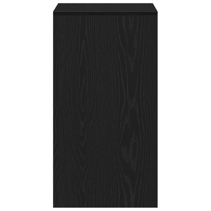 Tavolo da trucco con specchio in legno ingegnerizzato nero