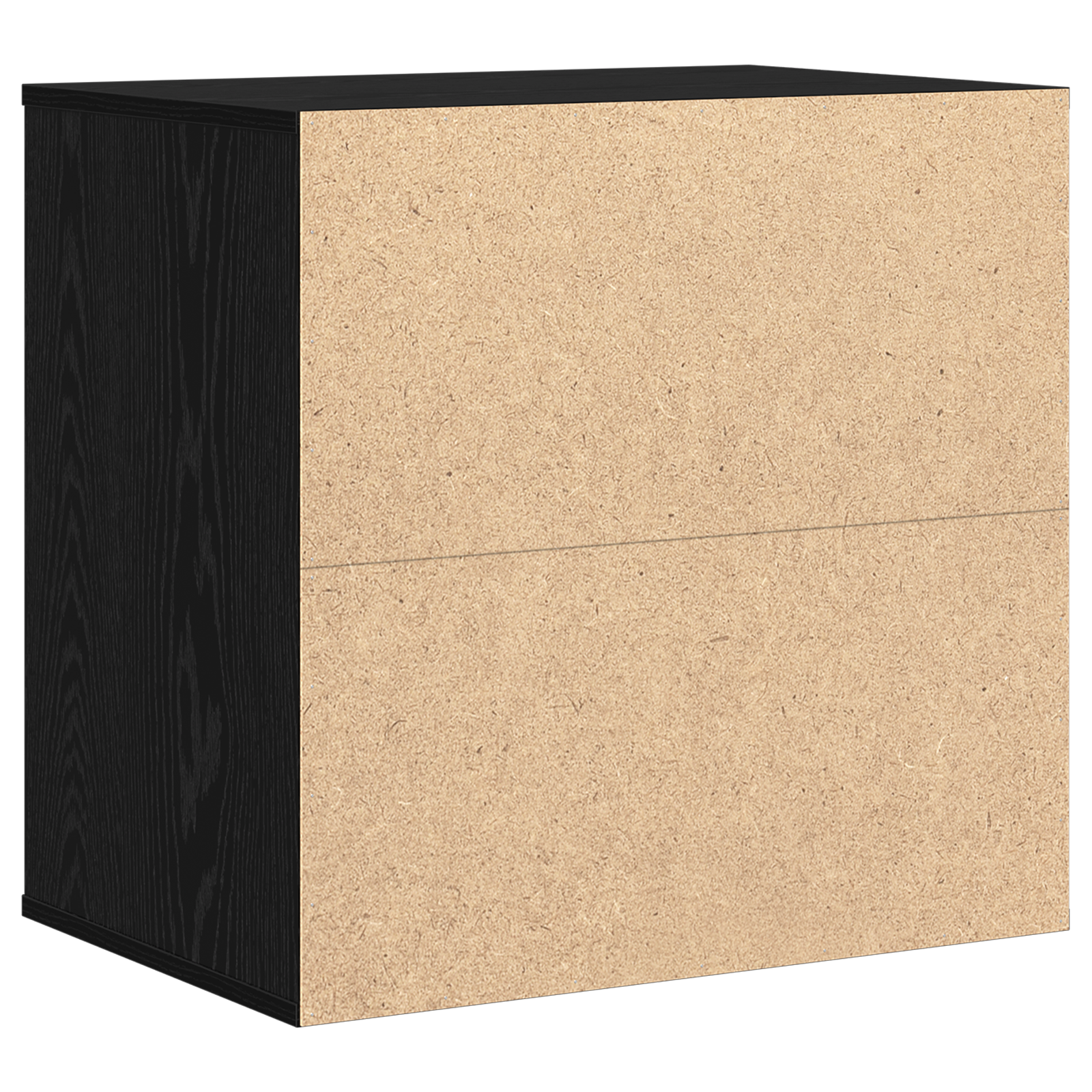Cassettiera d'Angolo Rovere Nero 60x41x58 cm Legno ingegnerizzato