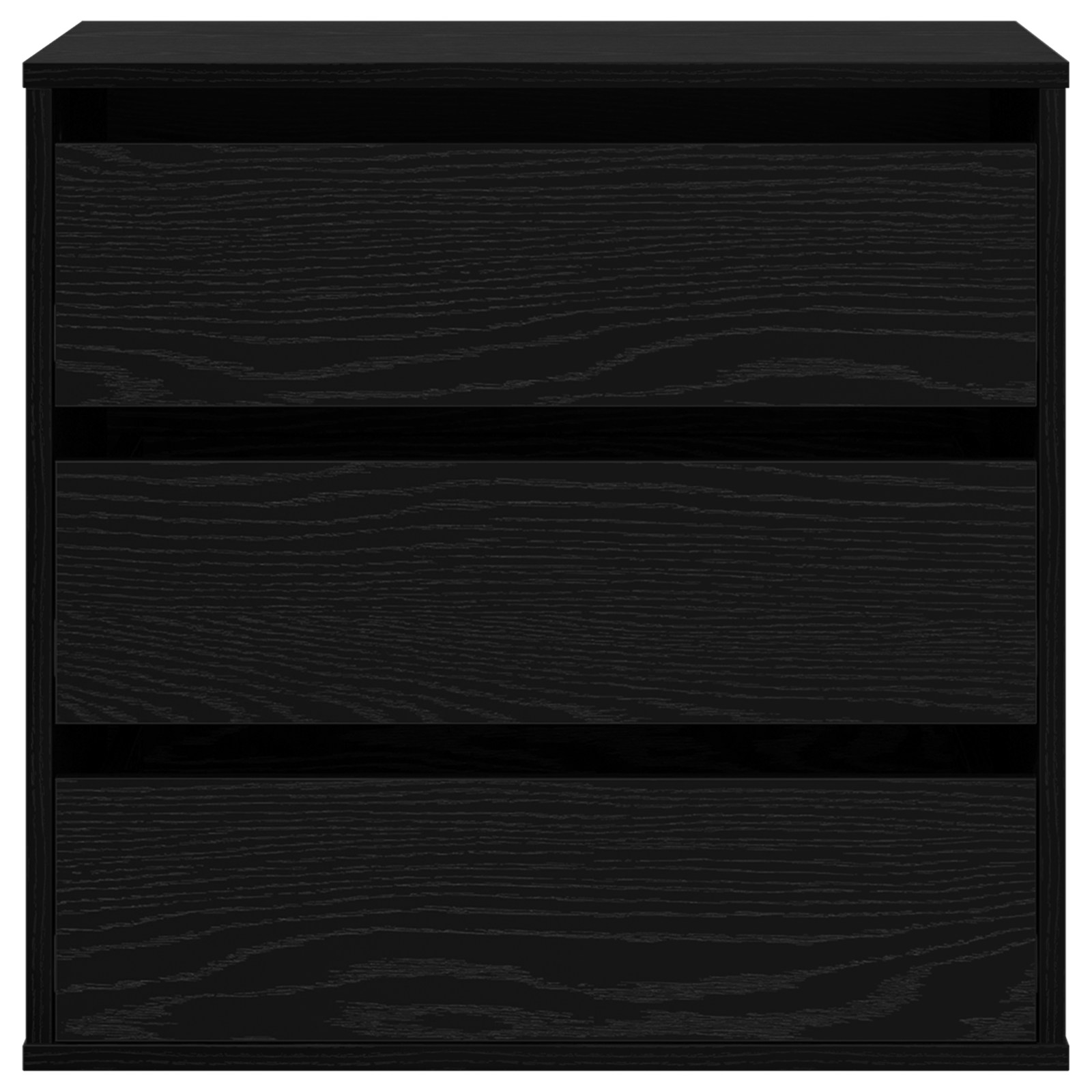 Cassettiera d'Angolo Rovere Nero 60x41x58 cm Legno ingegnerizzato