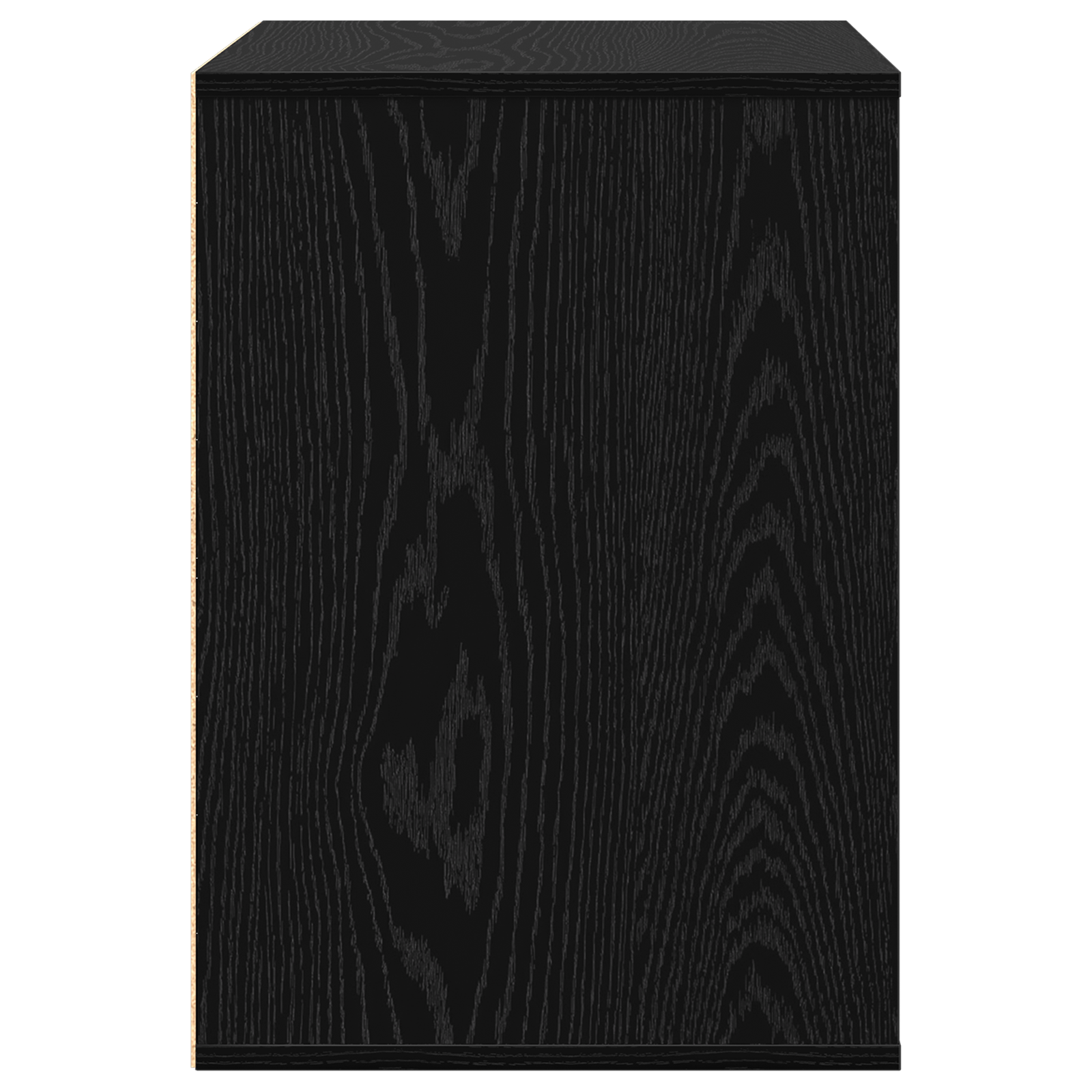 Cassettiera d'Angolo Rovere Nero 60x41x58 cm Legno ingegnerizzato