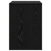 Cassettiera d'Angolo Rovere Nero 60x41x58 cm Legno ingegnerizzato