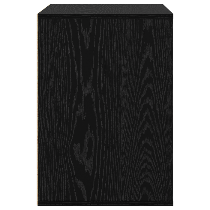 Cassettiera d'Angolo Rovere Nero 60x41x58 cm Legno ingegnerizzato