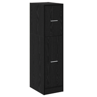 Armadio da Fattore Quercia Nera 30x41x118 cm Legno Ingegnerizzato