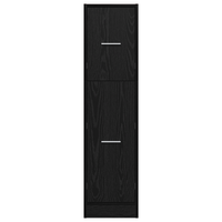 Armadio da Fattore Quercia Nera 30x41x118 cm Legno Ingegnerizzato