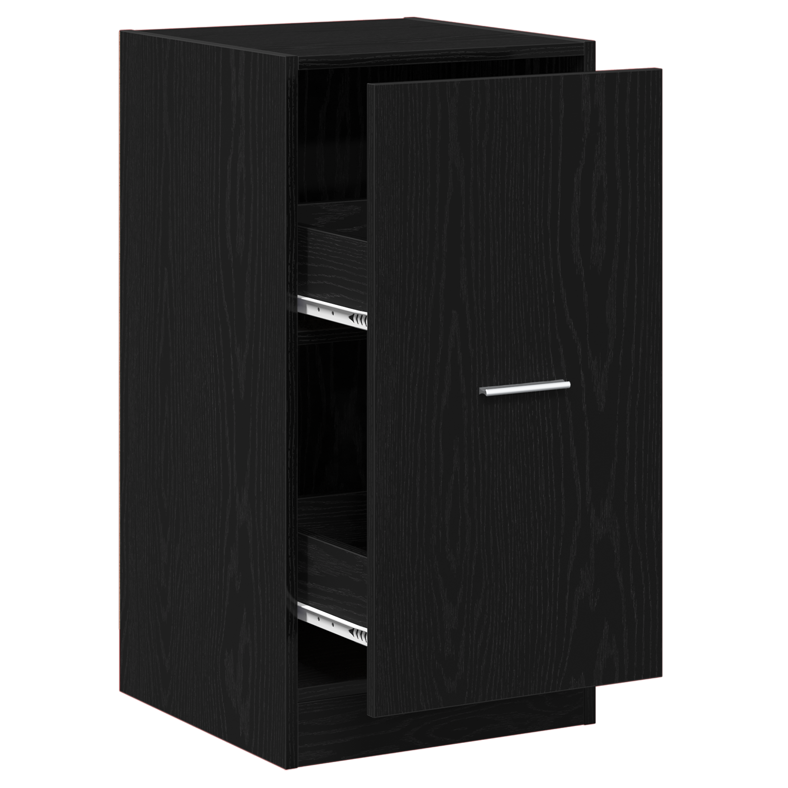 Armadio da farmacia in rovere nero 40x41x77,5 cm in legno ingegnerizzato