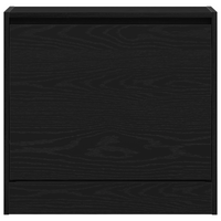 Mobile per Scarpe Nero Rovere 60x21x57 cm Legno Ingegnerizzato