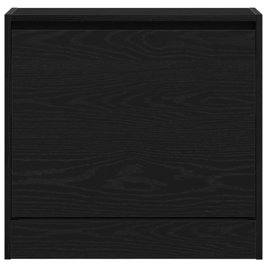 Mobile per Scarpe Nero Rovere 60x21x57 cm Legno Ingegnerizzato
