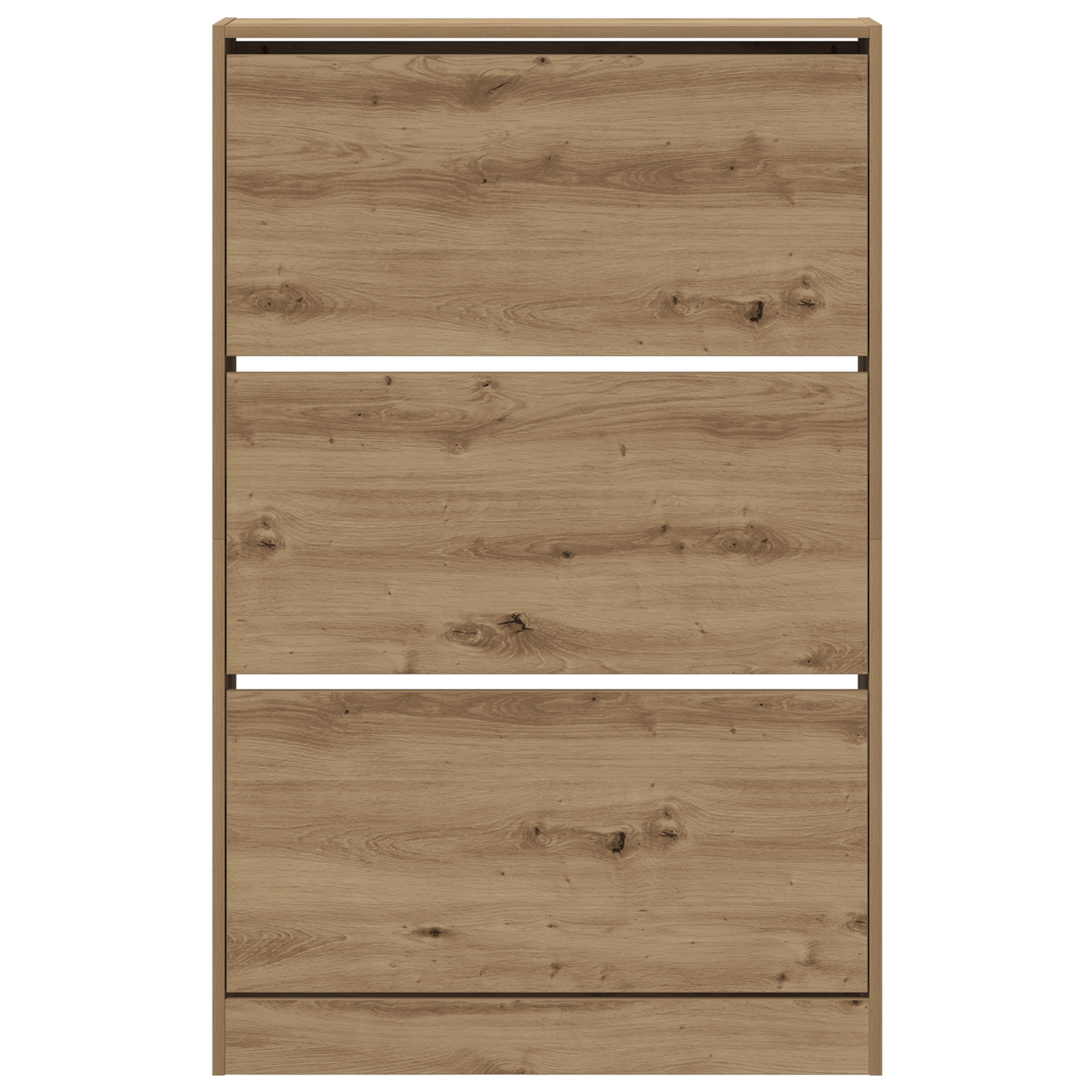 Cabinet per scarpe in rovere artigianale 80x21x125,5 cm in legno ingegnerizzato