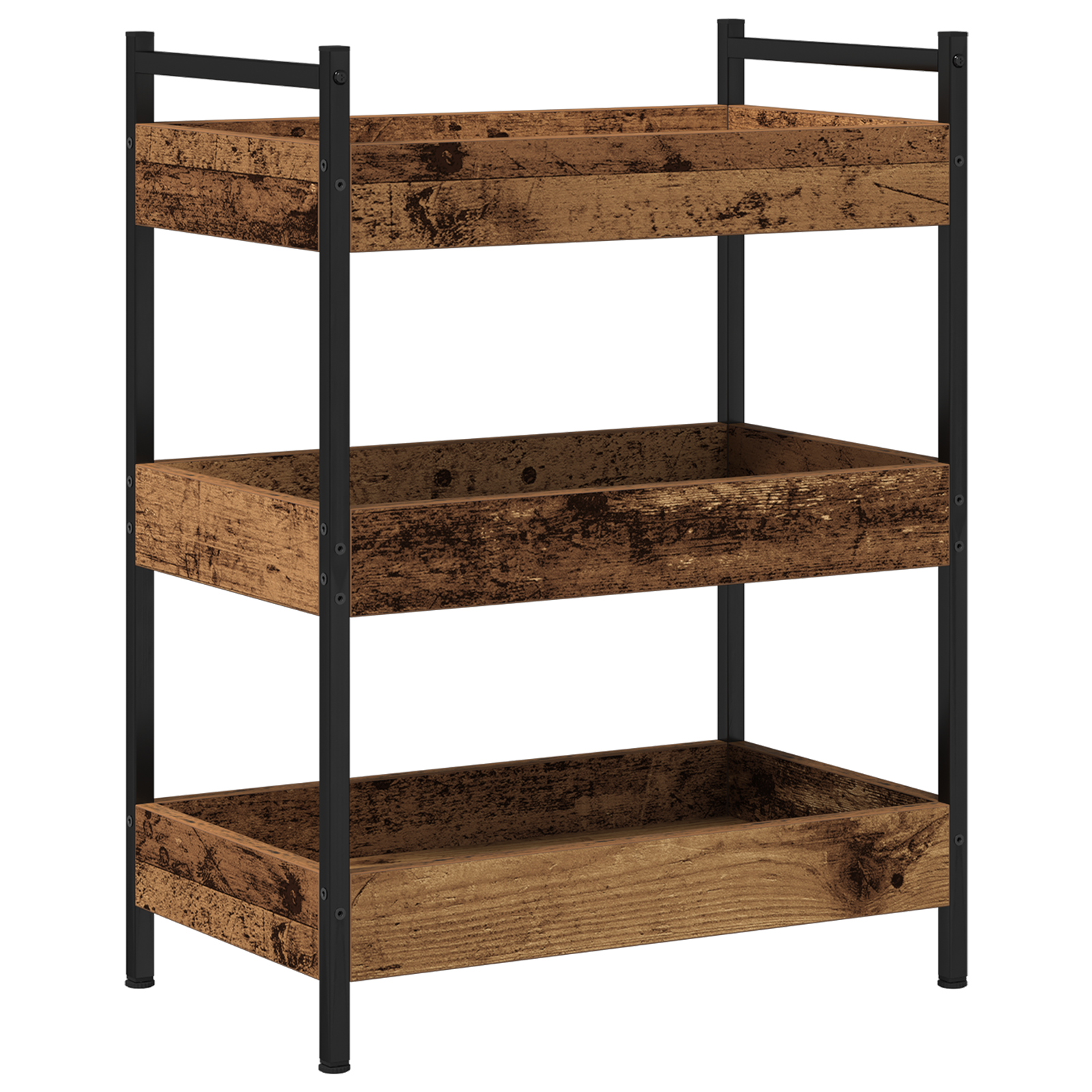 Carrello da cucina  in legno vecchio 50x30x70 cm in legno ingegnerizzato