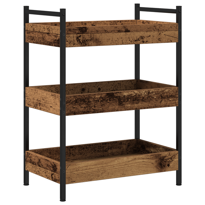 Carrello da cucina  in legno vecchio 50x30x70 cm in legno ingegnerizzato